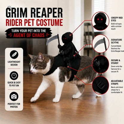 Grim Reaper Rider Pet Costume