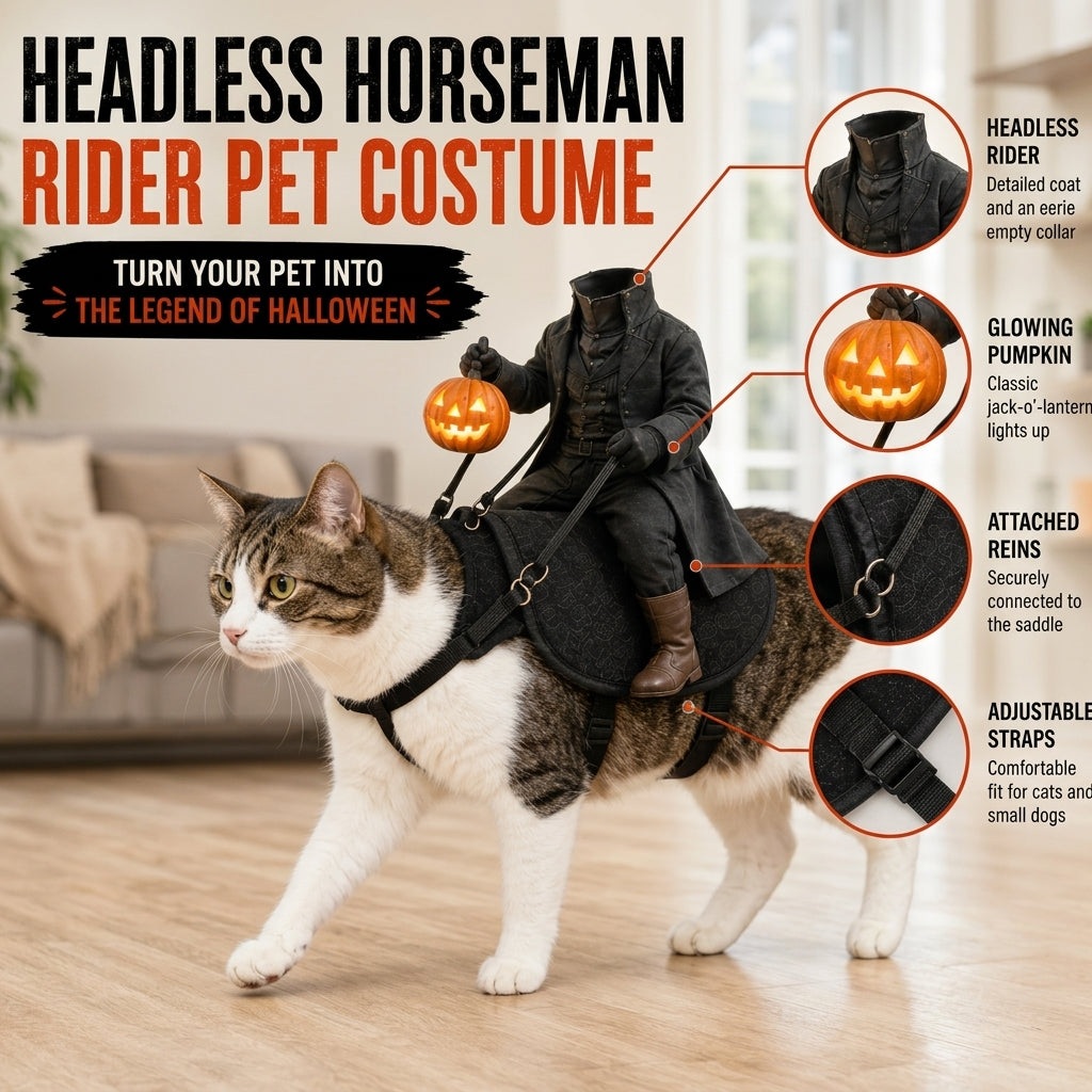 The Headless Horseman Rider Pet Costume